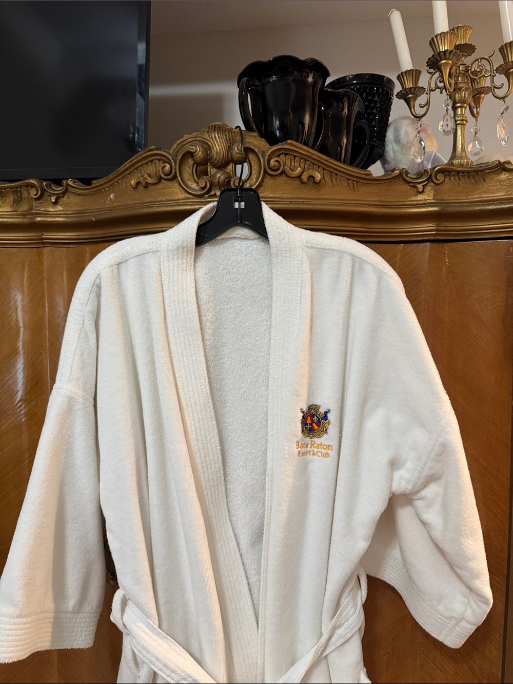 Boca Raton Resort & Club Long White Plush Robe